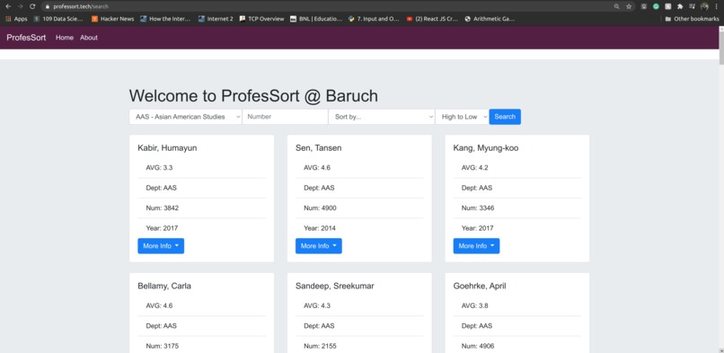 ProfesSort – screenshot 2