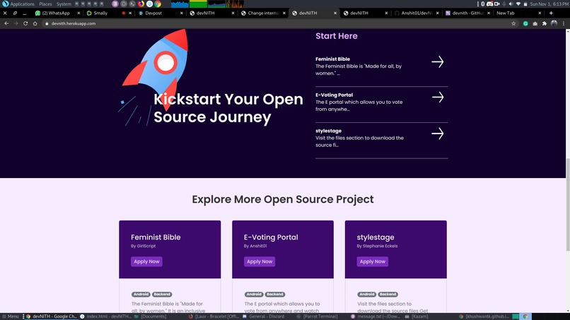 devNITH – screenshot 2