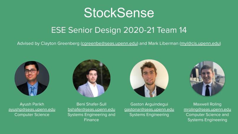 StockSense - Team 14 – screenshot 1