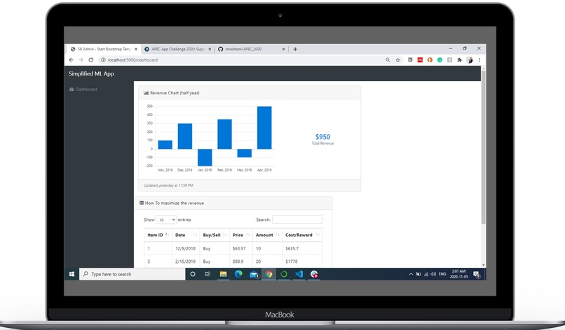 Simplified ML App – screenshot 4