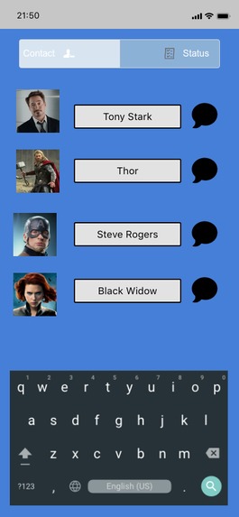 quarantine chat app – screenshot 3
