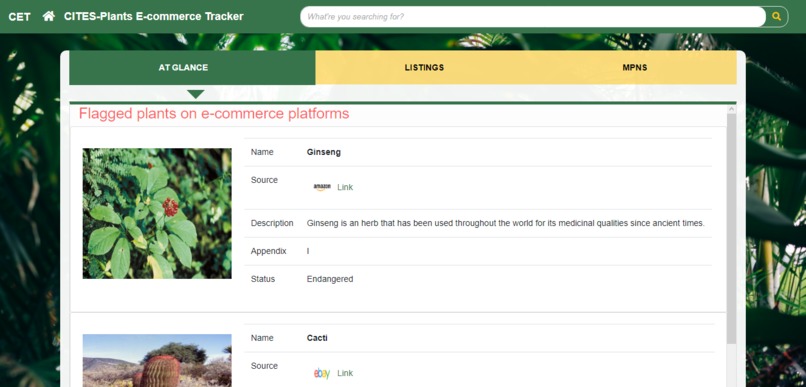 wildlife online sale tracker – screenshot 1