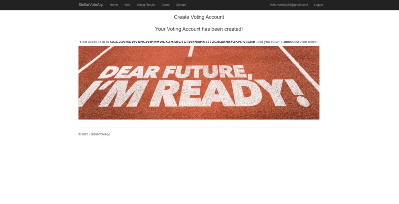 StellarVoteApp – screenshot 3