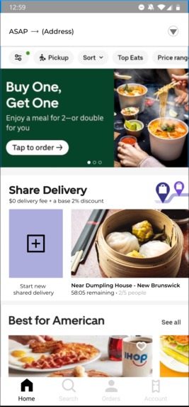 Improving Uber Eats Shared Delivery – screenshot 1