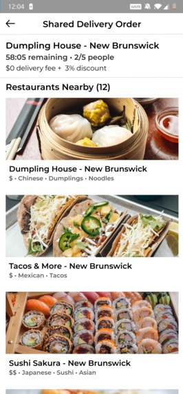 Improving Uber Eats Shared Delivery – screenshot 3