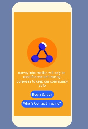 COVID19 Contact Tracing App – screenshot 1