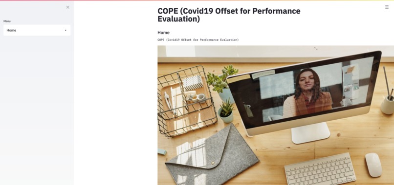 COPE (Covid19 Offset for Performance Evaluation) – screenshot 1