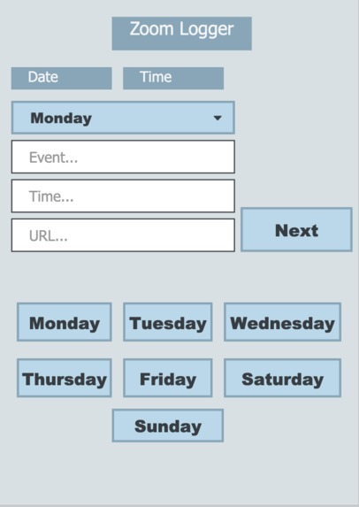 Zoom Logger – screenshot 1