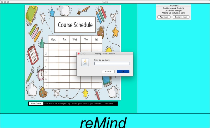 reMind – screenshot 2