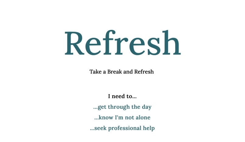 Refresh – screenshot 1