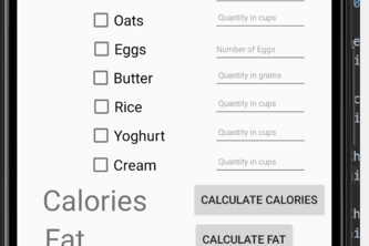Nutrition Calculator
