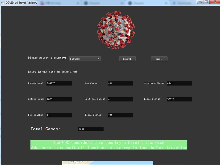COVID-19 Travel Advisory – screenshot 2