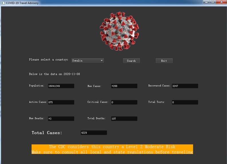 COVID-19 Travel Advisory – screenshot 3