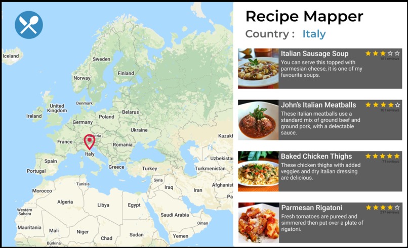 Recipe-Mapper – screenshot 2