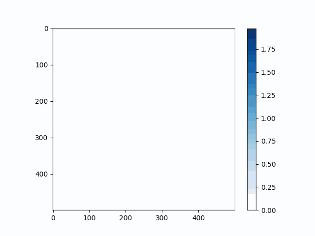 Snowflake growth simulation – screenshot 2