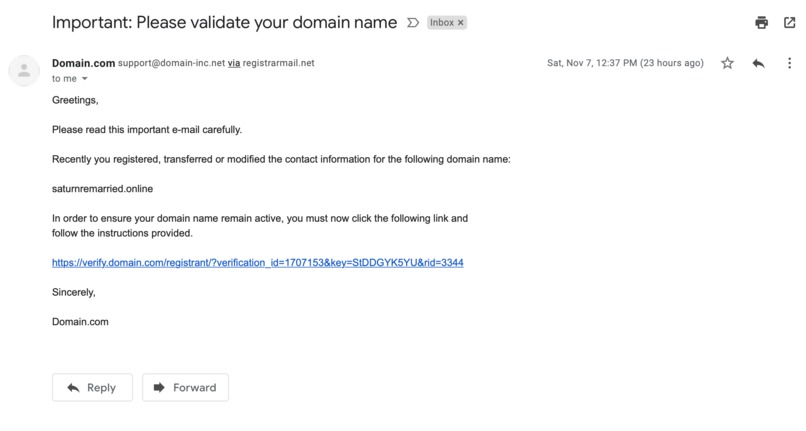 Domain name – screenshot 1