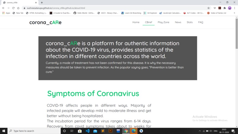 corona care – screenshot 7