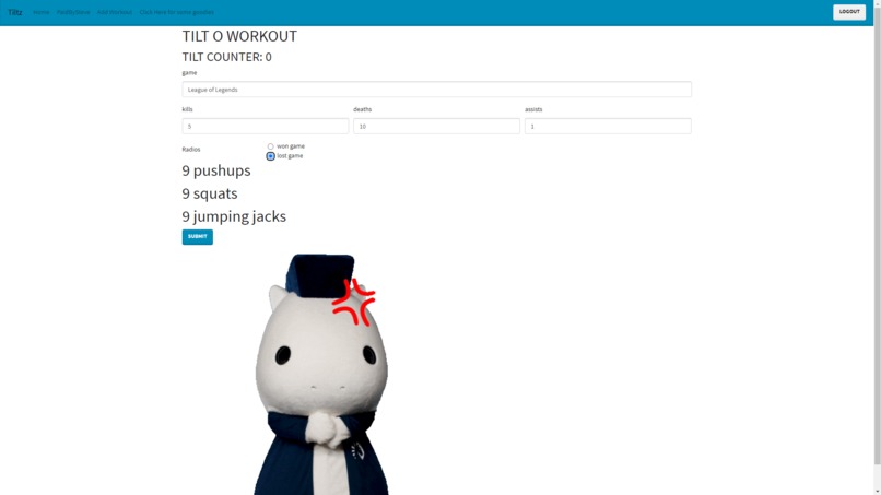 Tilt-o-workout – screenshot 2