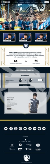 Team Liquid Website Redesign – screenshot 1