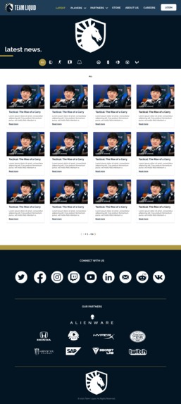 Team Liquid Website Redesign – screenshot 5