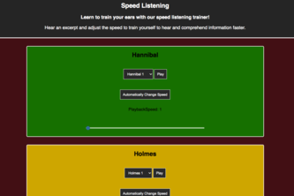 Speed Listening Trainer