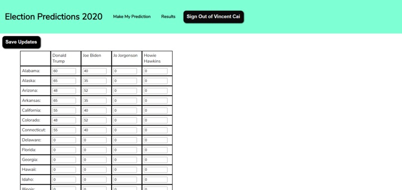 Election Statistics 2020 – screenshot 2