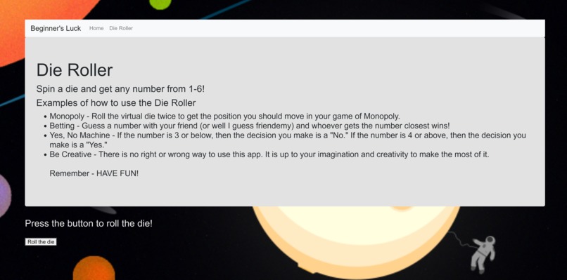 Beginner's Luck – screenshot 2