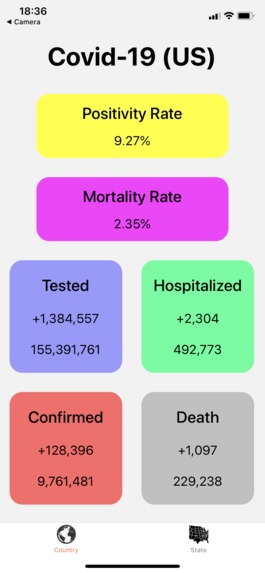 Covid_19_stats – screenshot 2