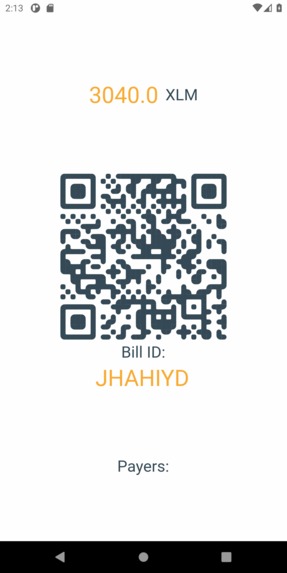 Bill QR pay – screenshot 1