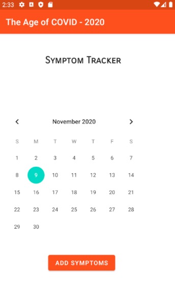 Symptom Tracker – screenshot 1