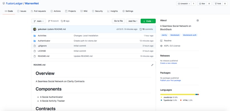 WarrenNet – screenshot 2
