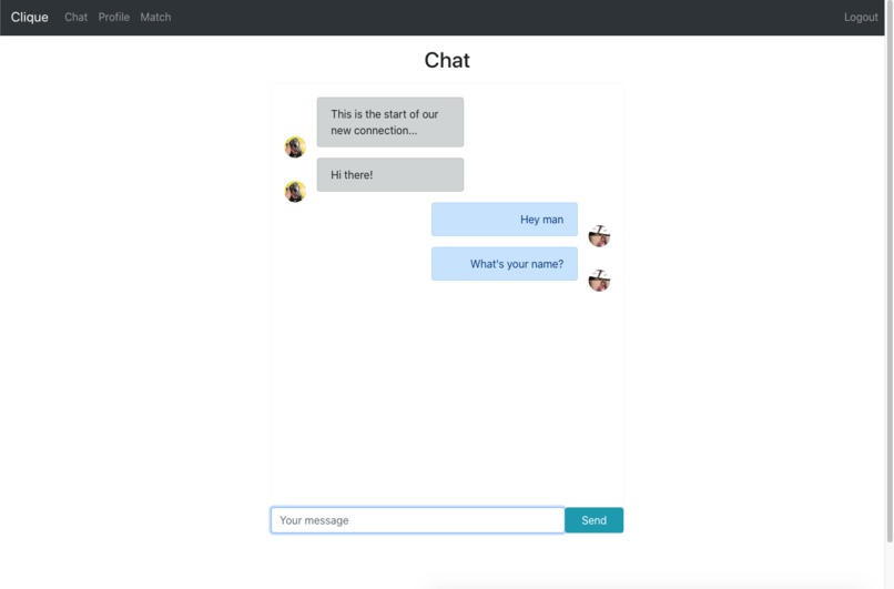 clique – screenshot 3
