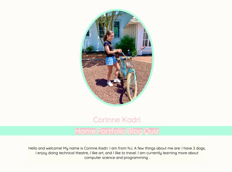 Personal Website – screenshot 3