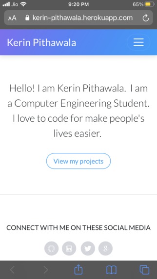 My Portfolio – screenshot 2