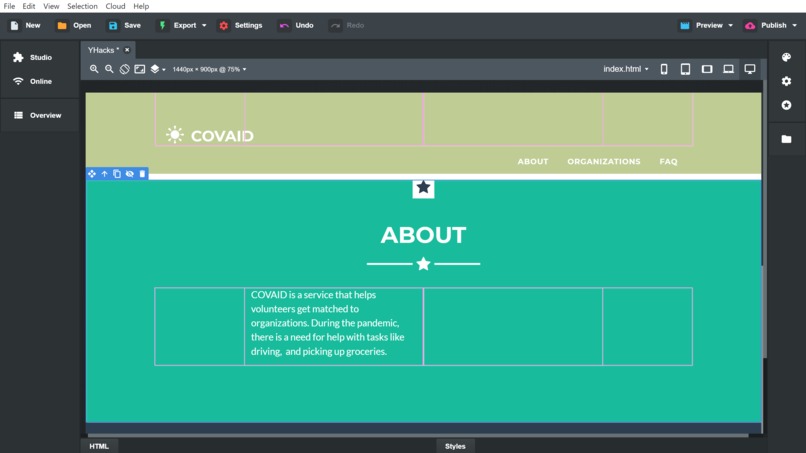 COVAID – screenshot 2