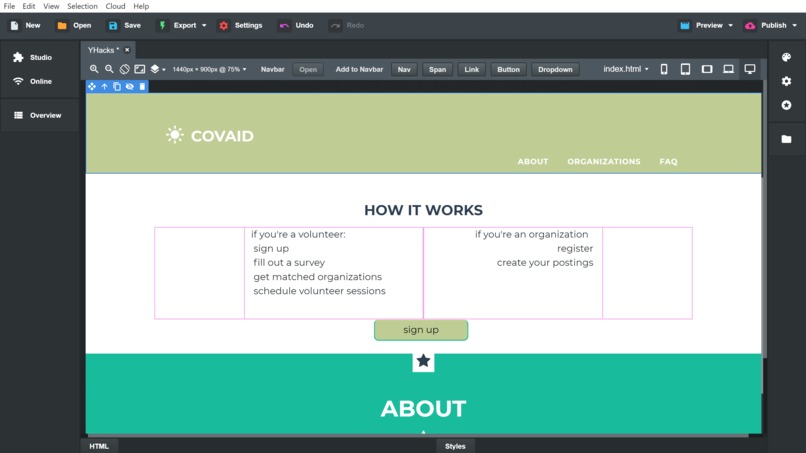 COVAID – screenshot 3