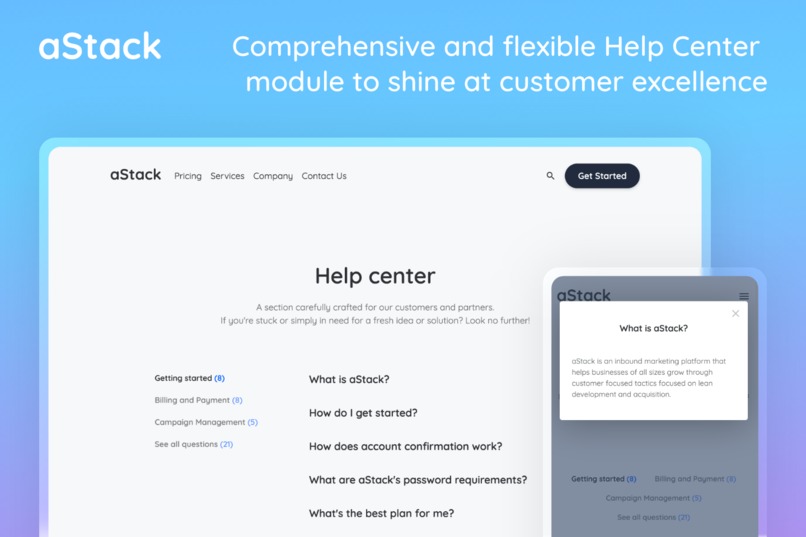 Complete Website Theme by aStack – screenshot 4