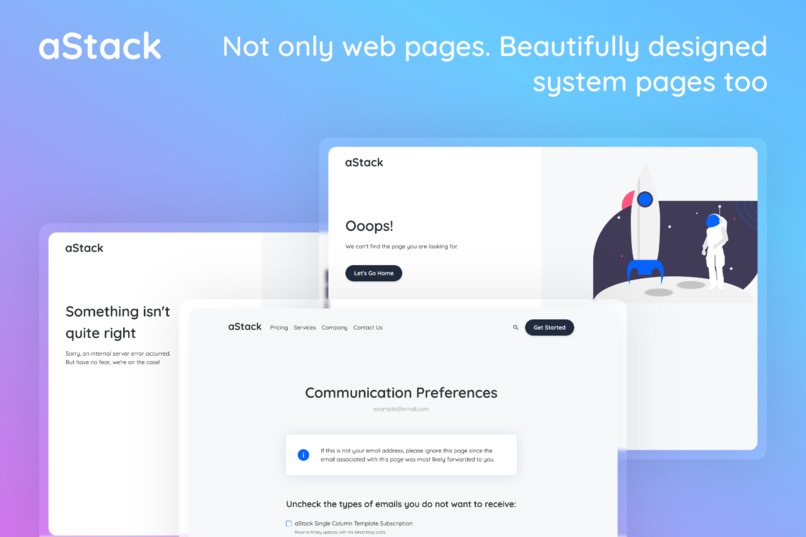 Complete Website Theme by aStack – screenshot 5