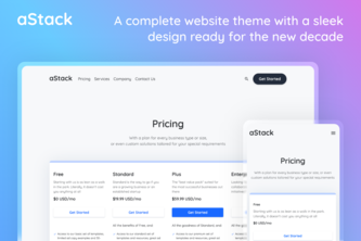 Complete Website Theme by aStack