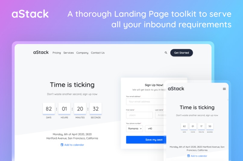 Complete Website Theme by aStack – screenshot 2