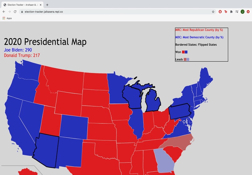 Election Tracker – screenshot 1