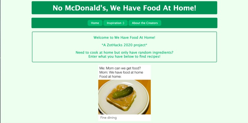 We Have Food at Home – screenshot 1