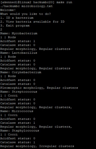 Bacterium ID – screenshot 3