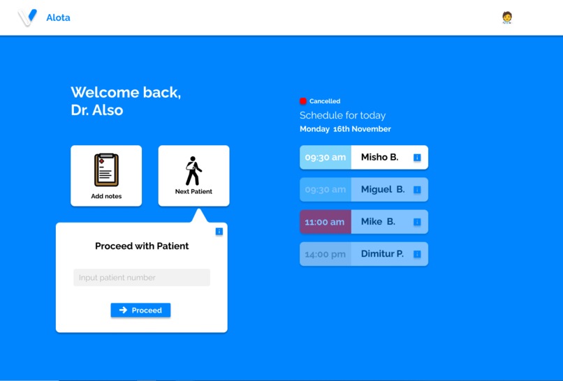Alota | Electronic Health Record | Hack For Good – screenshot 3