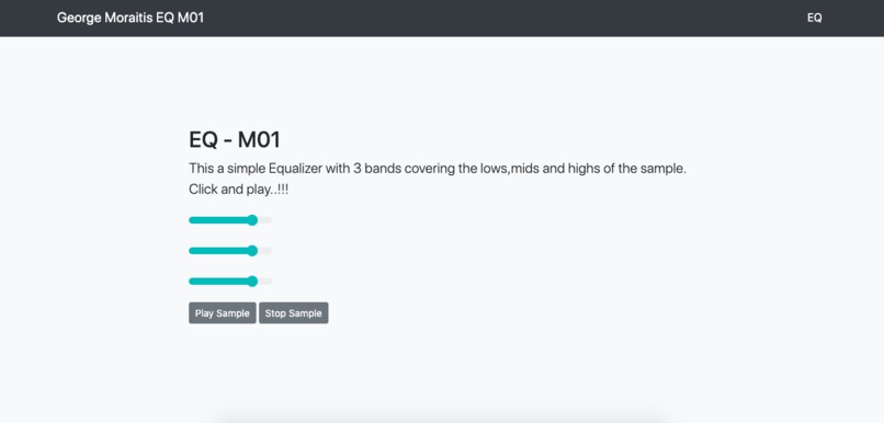 A simple EQ – screenshot 1