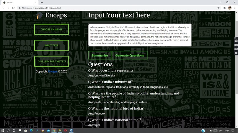 ENCAPS – screenshot 2