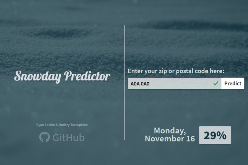 snowday-predictor – screenshot 1