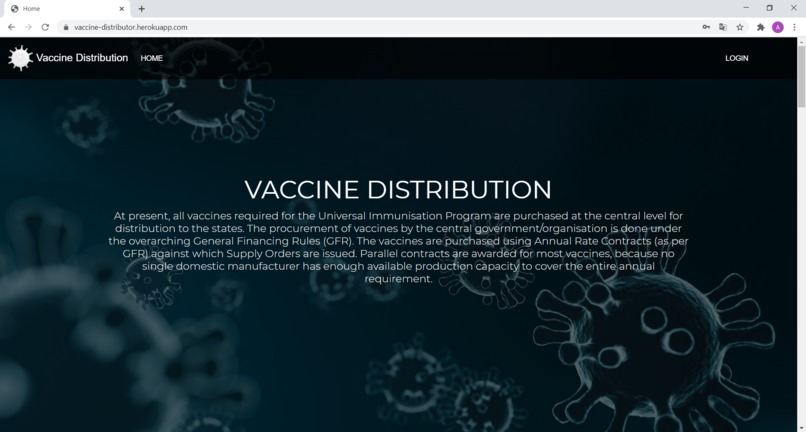 VACCINE DISTRIBUTOR – screenshot 1