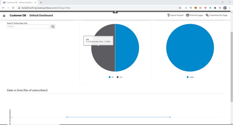 Mailchimp Quickbase integration  – screenshot 1