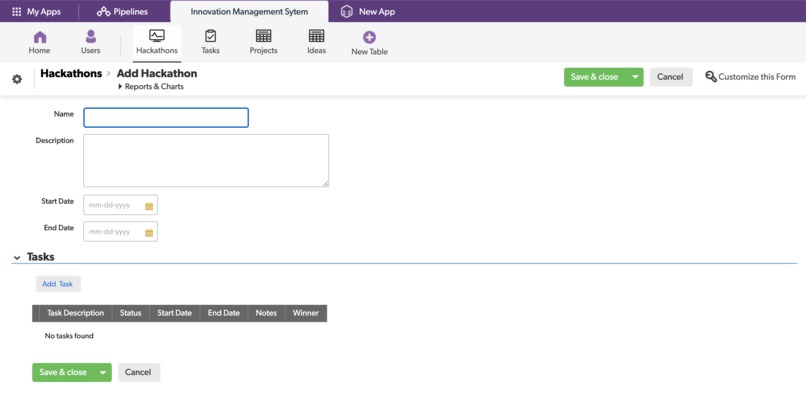 Innovation Management System – screenshot 2